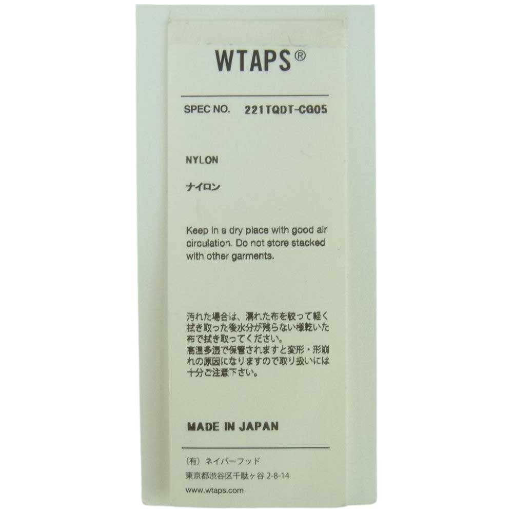 WTAPS ダブルタップス 22SS 221TQDT-CQ05 コーデュラ ナイロン ショルダー バッグ 日本製 ブラック系【中古】
