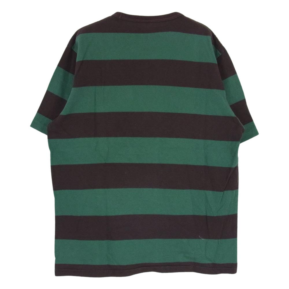 FREEWHEELERS フリーホイーラーズ HORIZONTAL STRIPED T-SHIRT ボーダー Tシャツ グリーン系 M【中古】