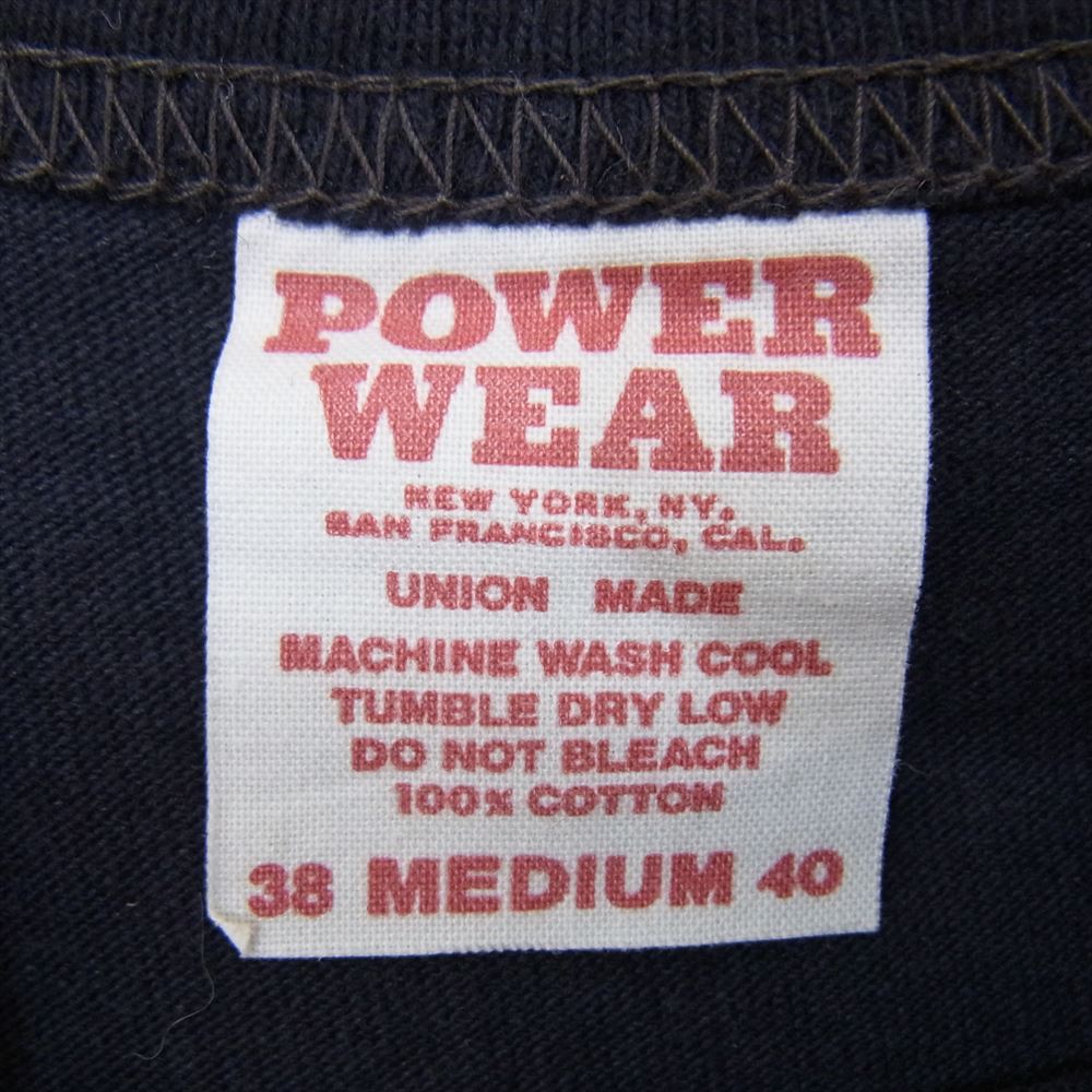 FREEWHEELERS フリーホイーラーズ POWER WEAR REST MOTOR OIL プリント 半袖 Tシャツ ネイビー系 M【中古】