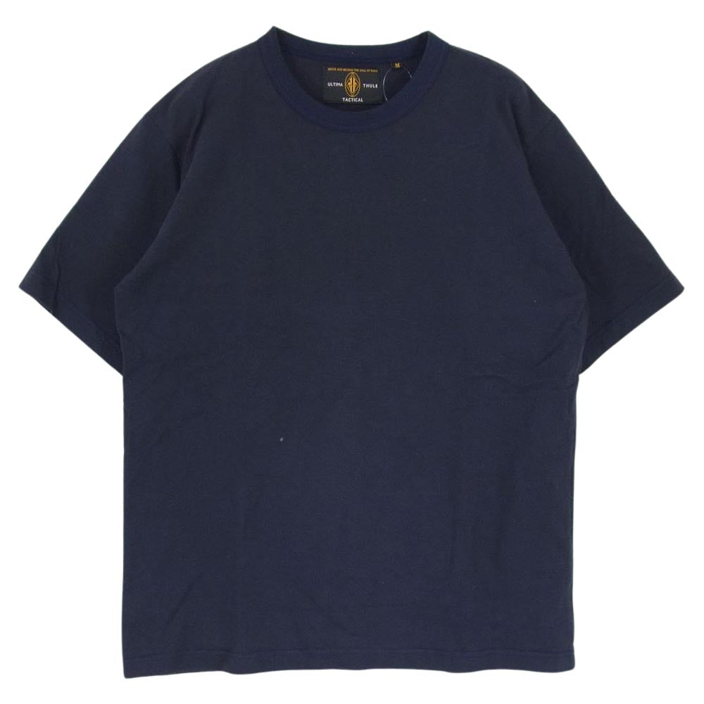 FREEWHEELERS フリーホイーラーズ ULTIMA THULE TACTICAL SHORT SLEEVE T-SHIRT 半袖 Tシャツ ネイビー系 M【中古】