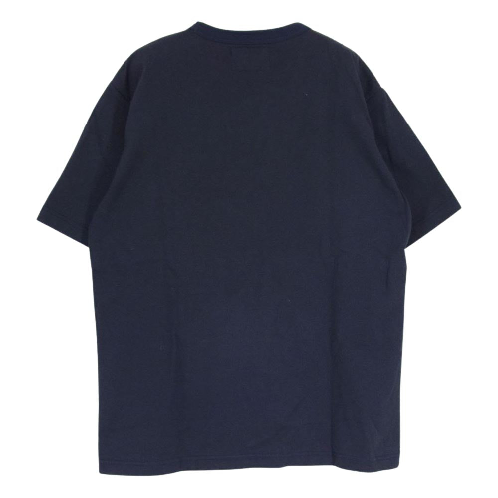 FREEWHEELERS フリーホイーラーズ ULTIMA THULE TACTICAL SHORT SLEEVE T-SHIRT 半袖 Tシャツ ネイビー系 M【中古】