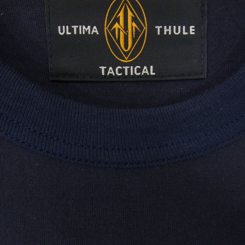 FREEWHEELERS フリーホイーラーズ ULTIMA THULE TACTICAL SHORT SLEEVE T-SHIRT 半袖 Tシャツ ネイビー系 M【中古】