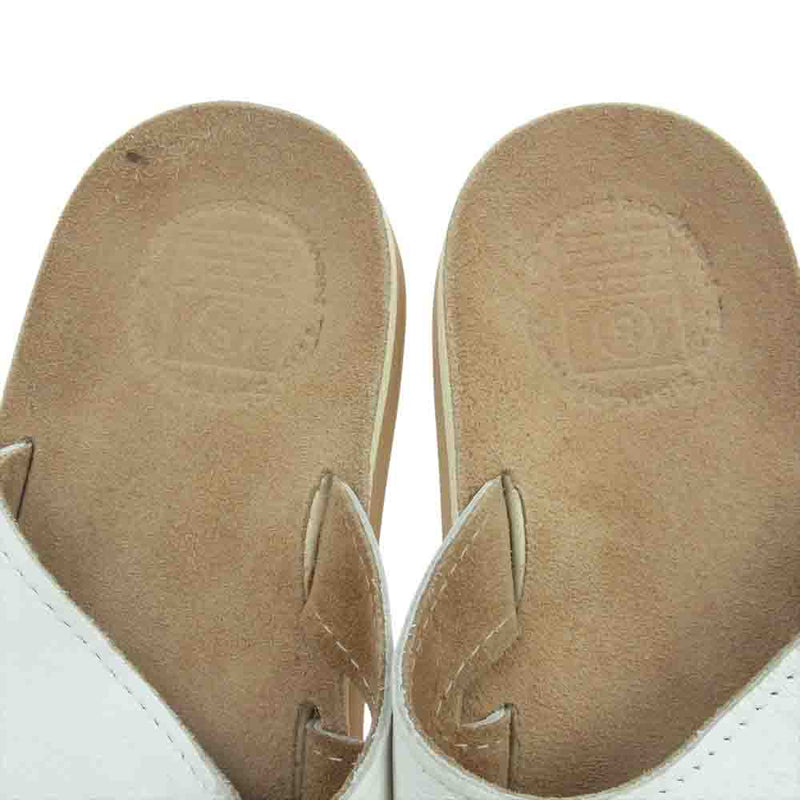 サンダルマン ワイドビーチ サンダル ビブラム ソール ベージュ系