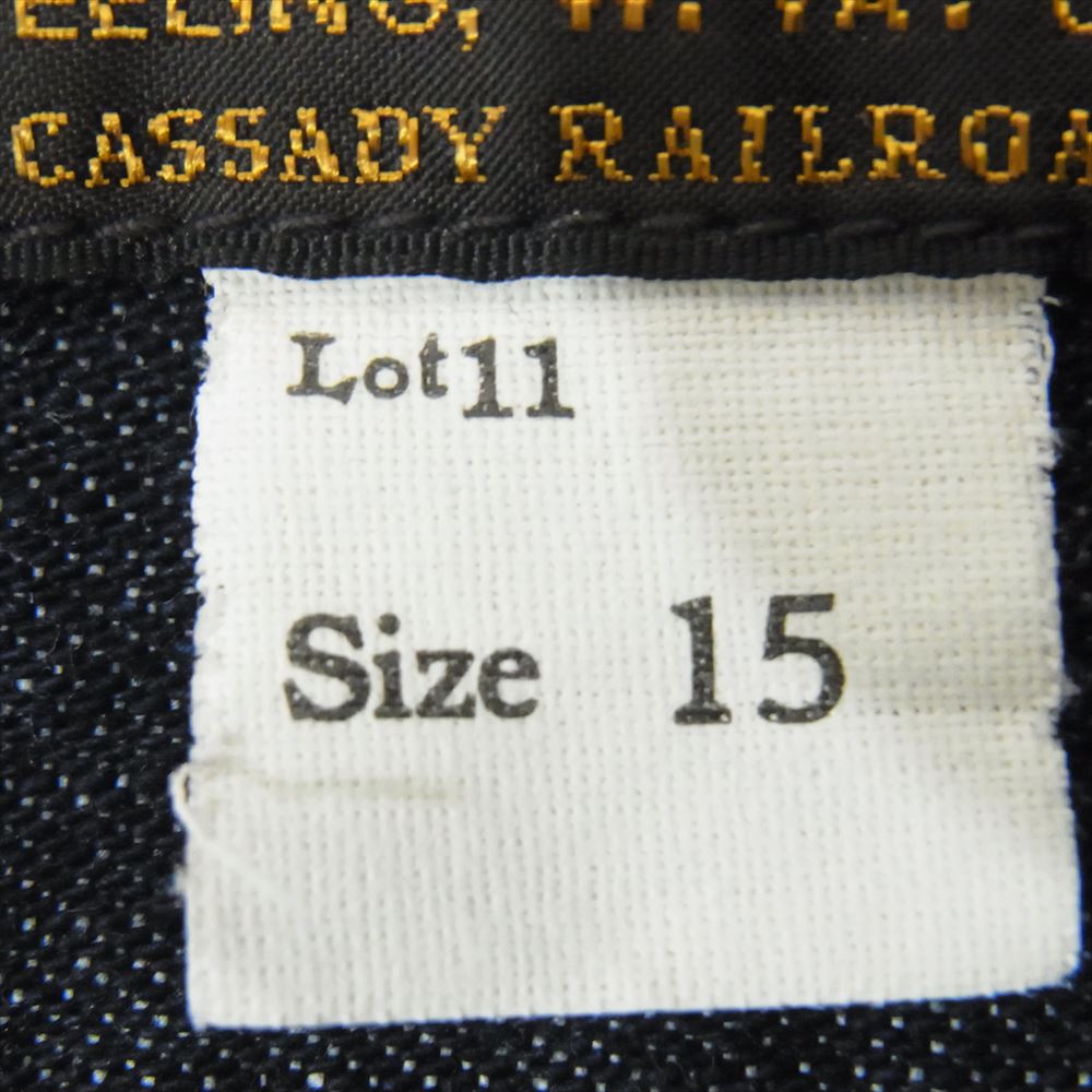 FREEWHEELERS フリーホイーラーズ BAKEHEAD SHIRTS ベイクヘッド 8oz デニム ワーク シャツ インディゴブルー系 15【中古】