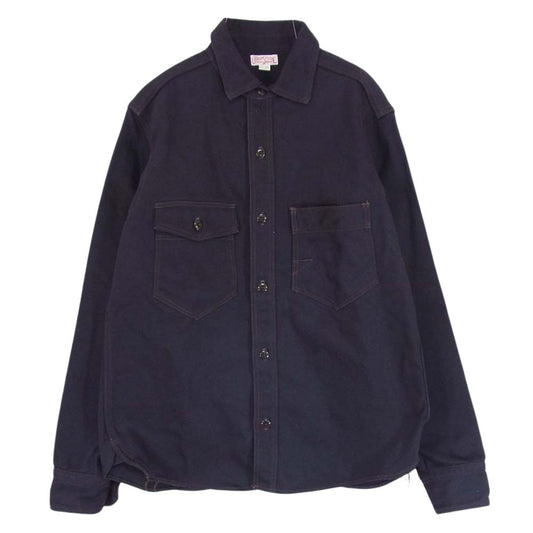 FREEWHEELERS フリーホイーラーズ 1930s STYLE WORK SHIRT Gemsa ジェムサ ワーク シャツ ブラック系 15【中古】