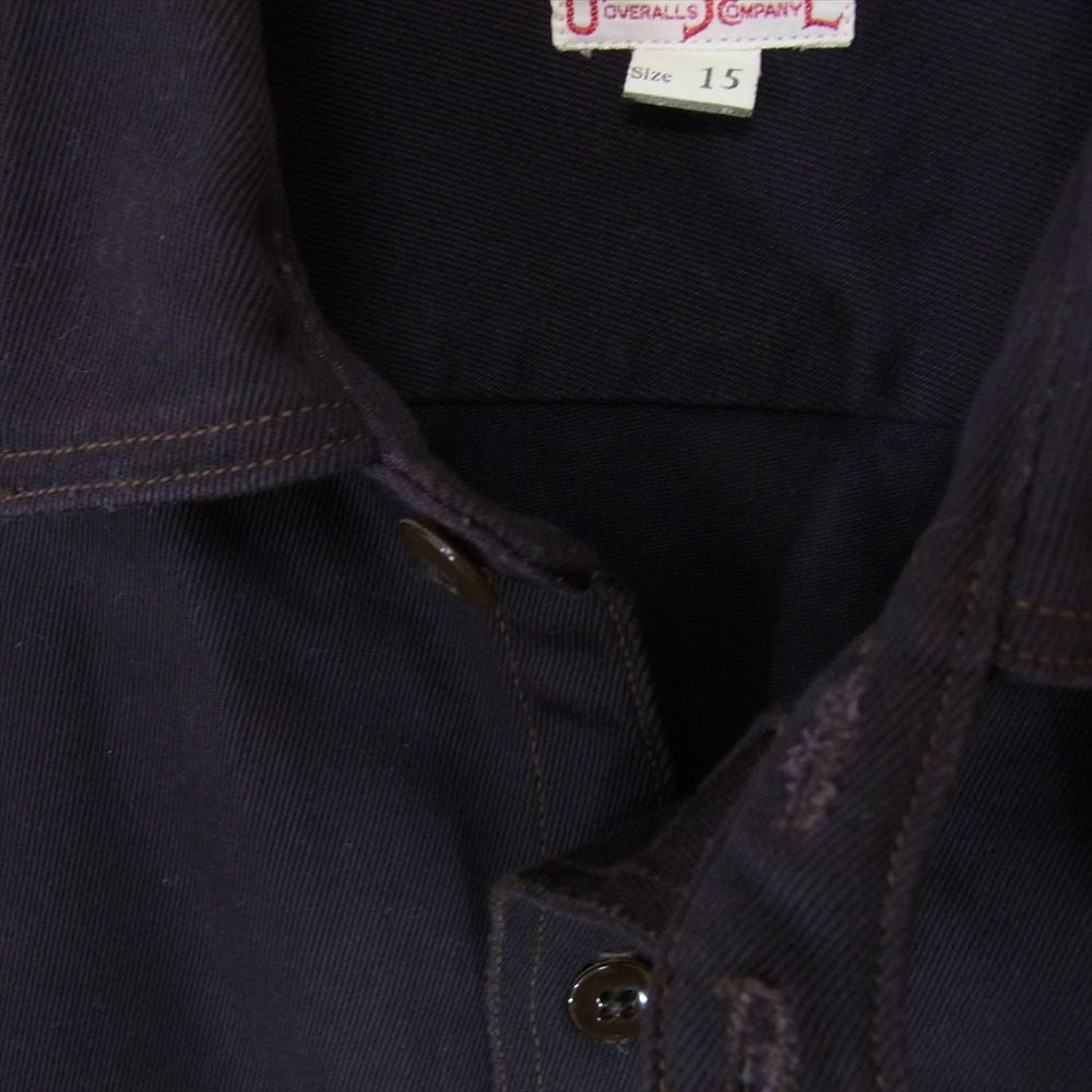 FREEWHEELERS フリーホイーラーズ 1930s STYLE WORK SHIRT Gemsa ジェムサ ワーク シャツ ブラック系 15【中古】