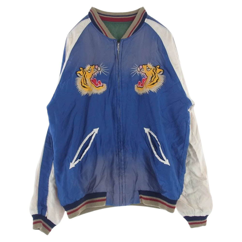 TAILOR TOYO テイラー東洋 TT14075 エイジング加工 EAGLE TIGER HEAD イーグル タイガー スカジャン ジャケット ブルゾン マルチカラー系 L【中古】