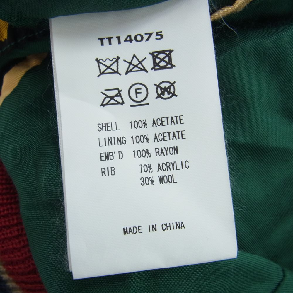 TAILOR TOYO テイラー東洋 TT14075 エイジング加工 EAGLE TIGER HEAD イーグル タイガー スカジャン ジャケット ブルゾン マルチカラー系 L【中古】