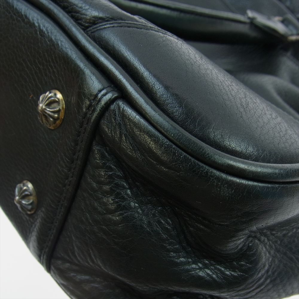 CHROME HEARTS クロムハーツ（原本無） BAG-DIAPER 2WAY ダイパー ダガージップ フレアパッチ オールレザー ショルダー ビジネス バッグ ブラック系【中古】