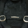CHROME HEARTS クロムハーツ（原本無） LTHR MSSNGR オールレザー セメタリークロスパッチ ガンスリンガー ショルダー メッセンジャーバッグ ブラック系【中古】