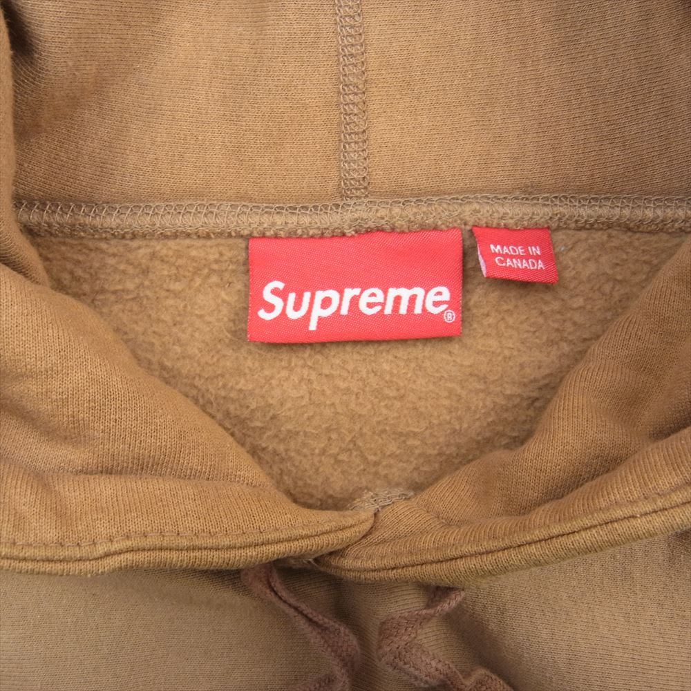 Supreme シュプリーム 19SS Apple Hooded Sweatshirt アップル グラフィック フーディ スウェット パーカー　 ブラウン系 L【中古】