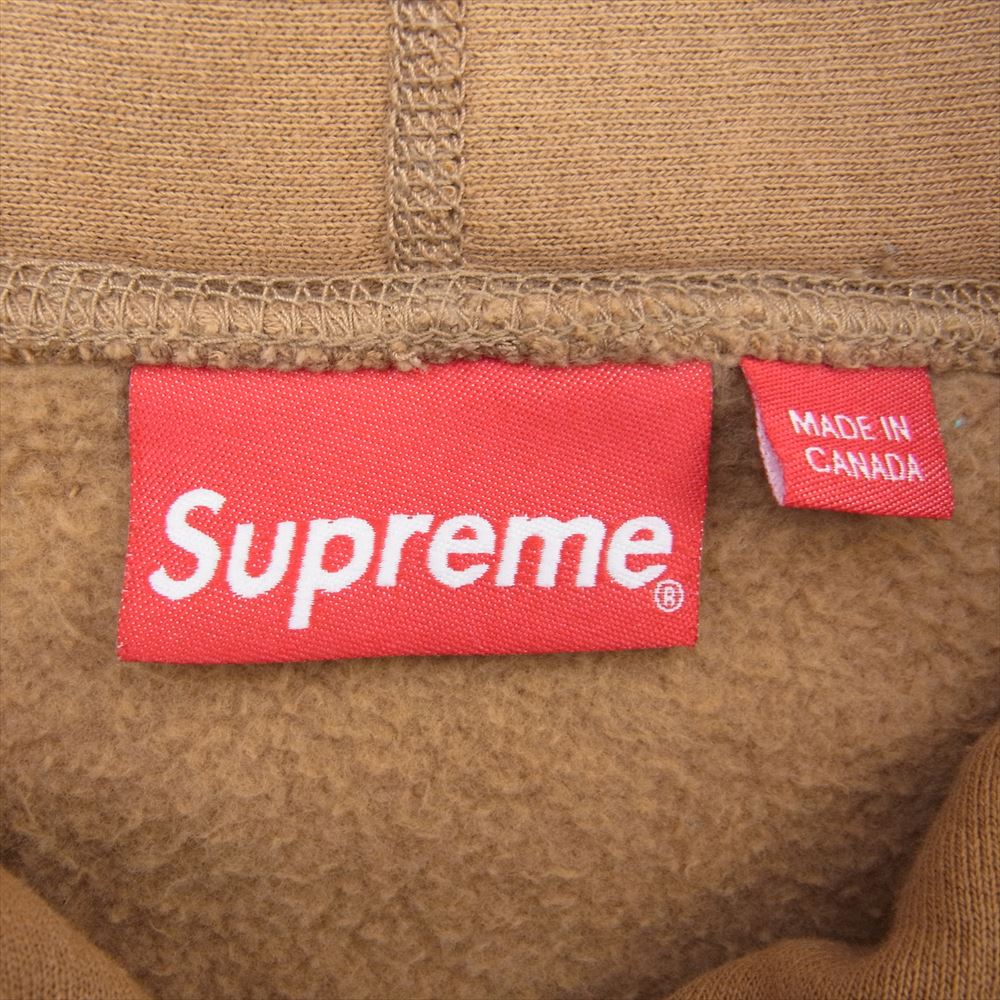 Supreme シュプリーム 19SS Apple Hooded Sweatshirt アップル グラフィック フーディ スウェット パーカー　 ブラウン系 L【中古】