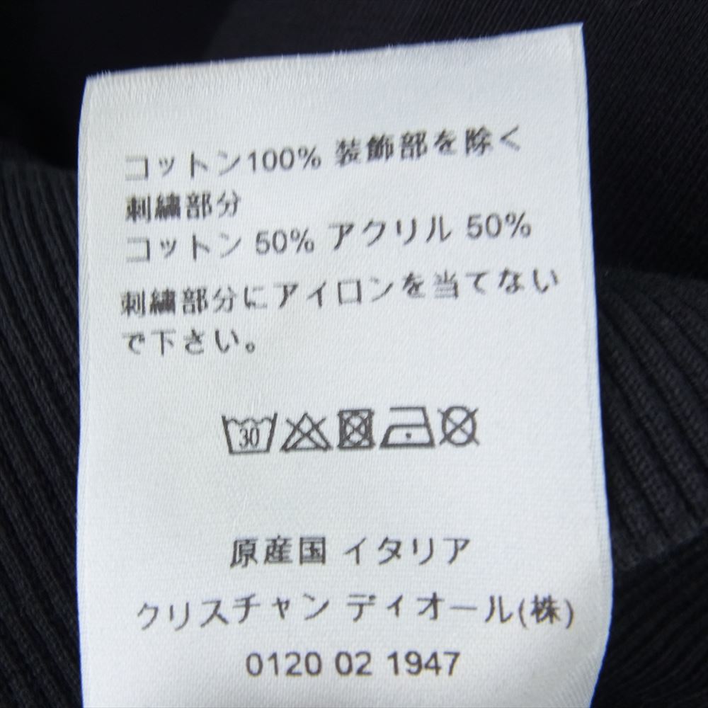 DIOR HOMME ディオールオム 19SS 923J620N1242 × KAWS カウズ BEE CREWNECK SWEAT ビー クルーネック スウェット 刺繍 ブラック系 L【中古】