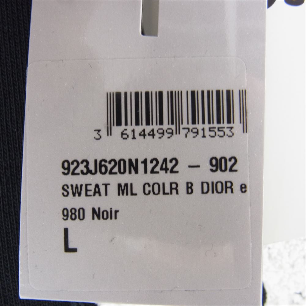 DIOR HOMME ディオールオム 19SS 923J620N1242 × KAWS カウズ BEE CREWNECK SWEAT ビー クルーネック スウェット 刺繍 ブラック系 L【中古】