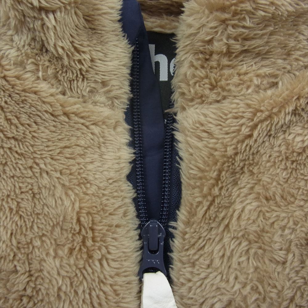 schott ショット 3182006 LEATHER POCKET RETROPILE JACKET レザー ポケット レトロパイル ジャケット ボア フリース 切替 ベージュ系 M【中古】