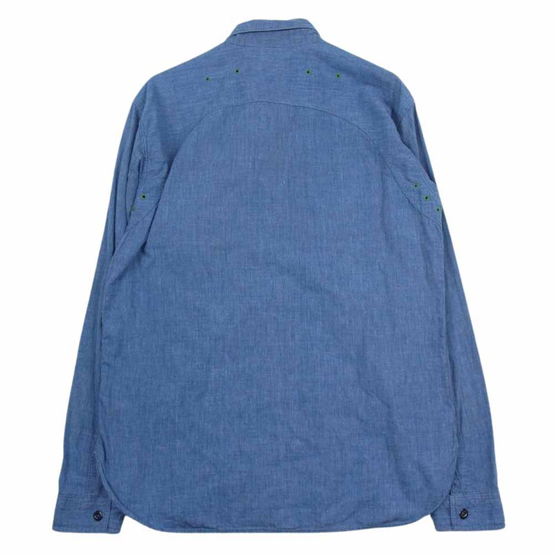 MR.FREEDOM ミスターフリーダム × シュガーケーン 3oz CHAMBRAY SECOYA SHIRT シャンブレー プルオーバー シャツ インディゴブルー系 M【中古】