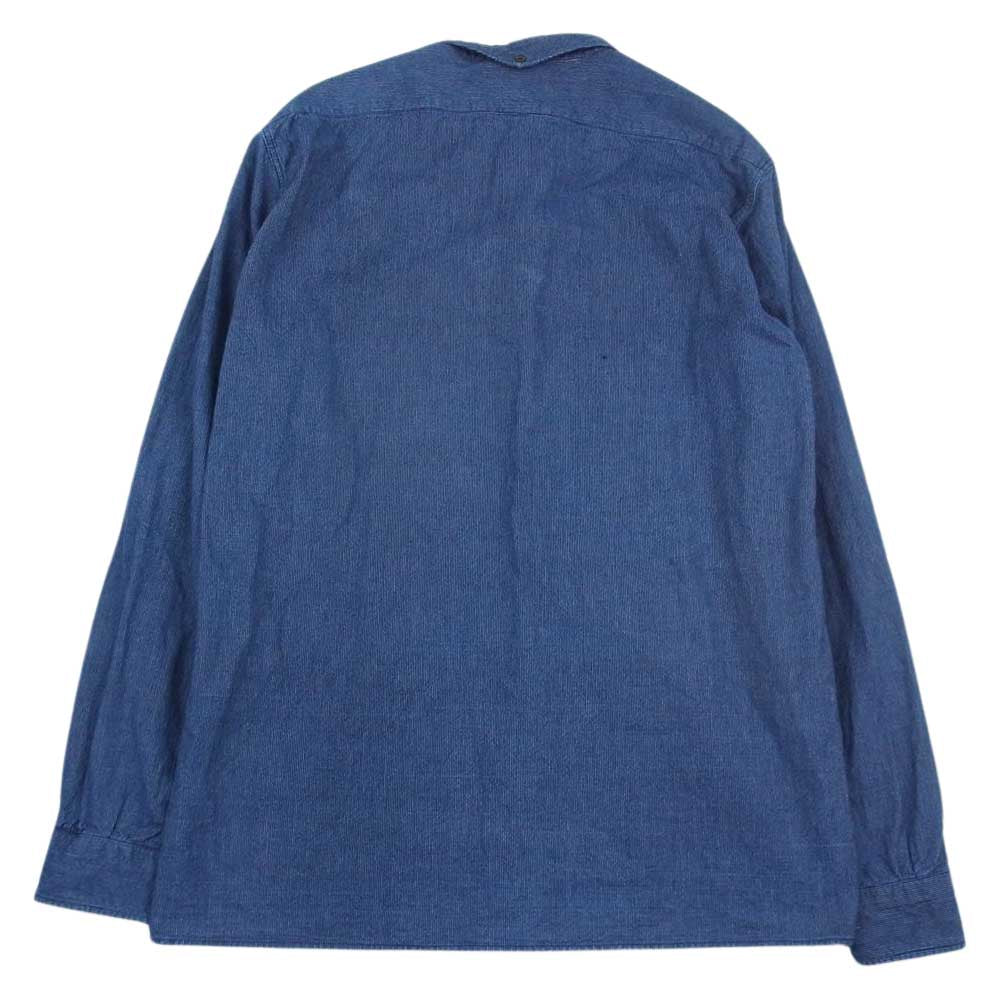 MR.FREEDOM ミスターフリーダム NDIGO STRIPE CHEMISE インディゴストライプ プルオーバー シャツ インディゴブルー系 M【中古】