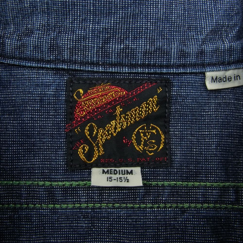 MR.FREEDOM ミスターフリーダム Denim WORKMAN SHIRTS ワークマン シャツ インディゴブルー系 M【中古】