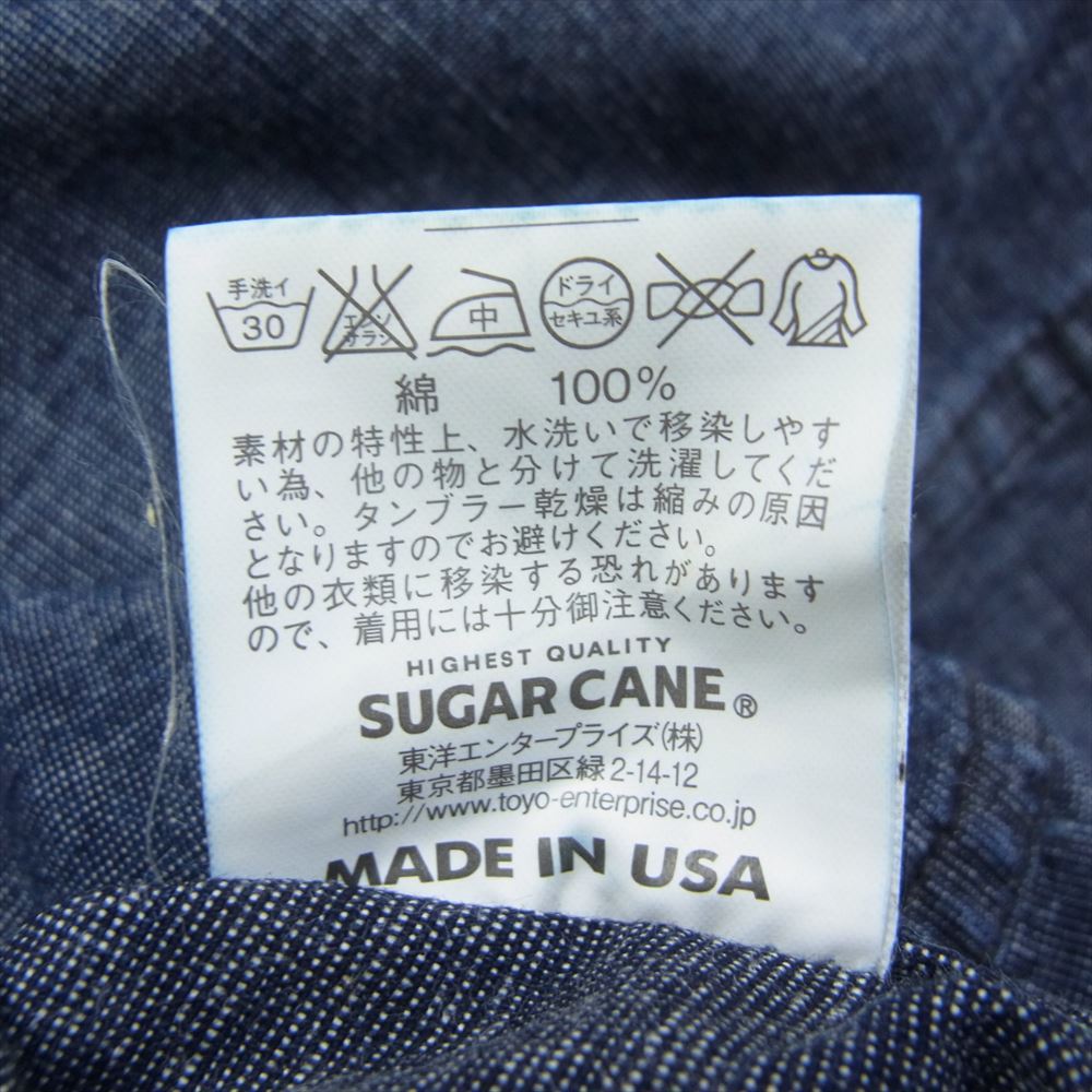 MR.FREEDOM ミスターフリーダム Denim WORKMAN SHIRTS ワークマン シャツ インディゴブルー系 M【中古】