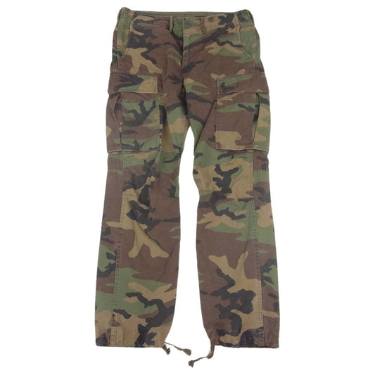 RRL ダブルアールエル リップストップ カーゴ パンツ カモ 迷彩 カーキ系 31×32【中古】