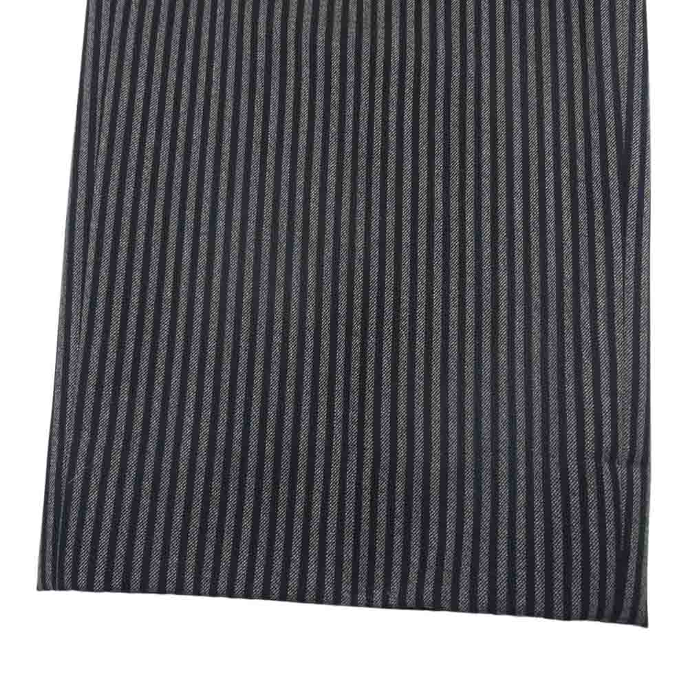 RALPH LAUREN ラルフローレン Purple Label パープルレーベル 50th anniversary ストライプ トラウザー パンツ ブラック系【美品】【中古】