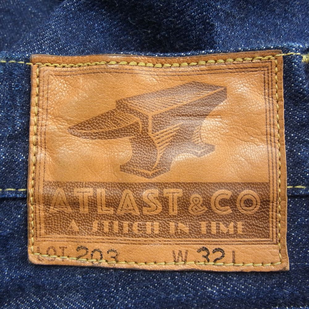 AT LAST アットラスト Lot.203 デニム ジーンズ パンツ インディゴブルー系 32【美品】【中古】