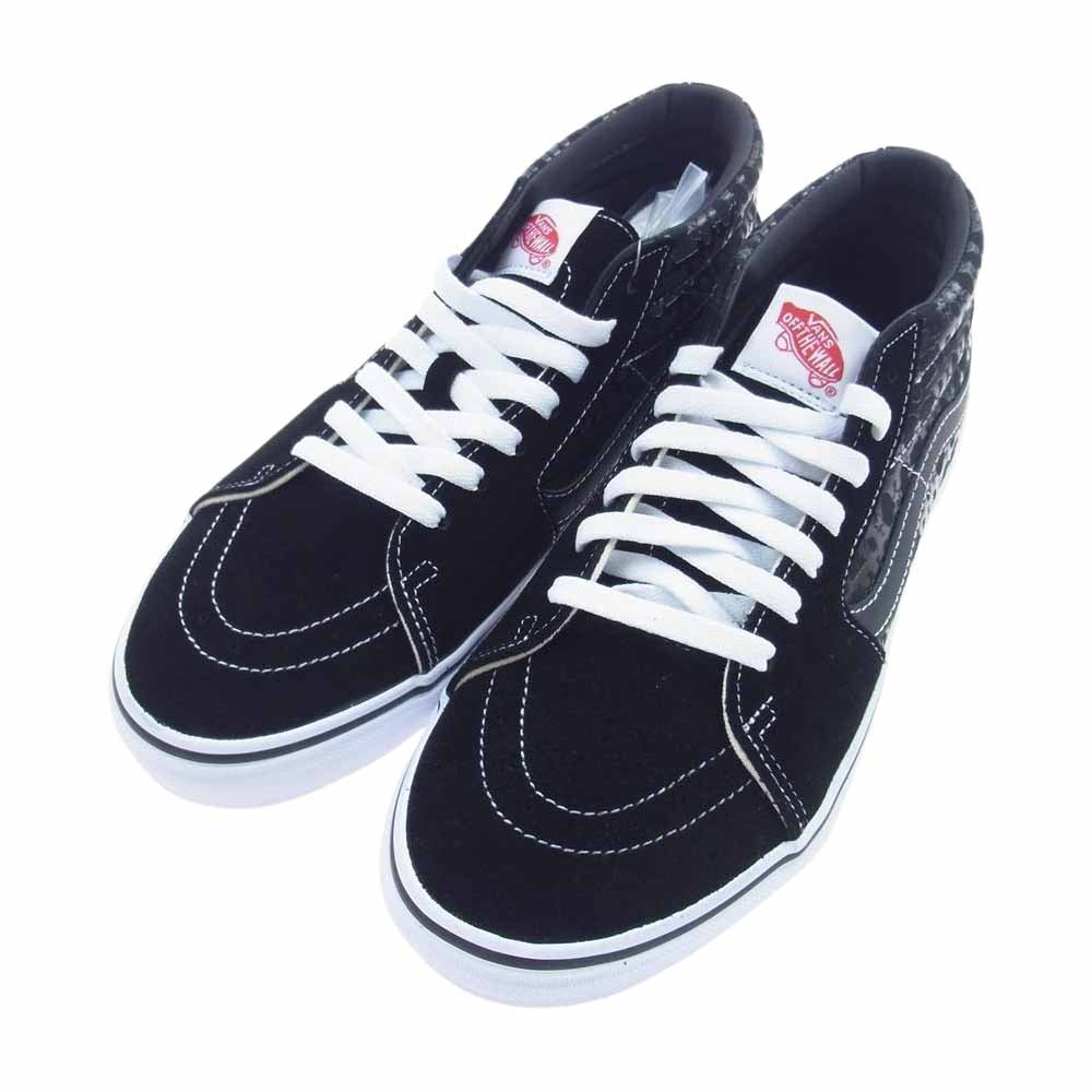 VANS バンズ V38MID CF BUMP SK8-MID スケートミッド BUMP OF CHICKEN コラボ スニーカー ブラック系 ホワイト系 26.5cm【新古品】【未使用】【中古】