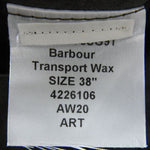 Barbour バブアー transport wax トランスポート ワックス ジャケット カーキ系 38【中古】