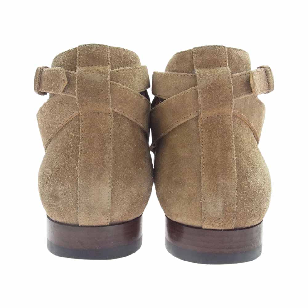SAINT LAURENT サンローラン 379762 アンクルストラップ シューズ ジョッパー ブーツ ライトブラウン系 42【中古】