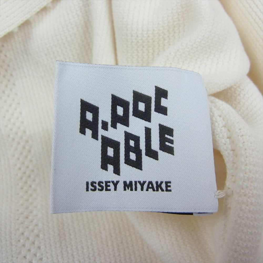 ISSEY MIYAKE イッセイミヤケ A-POC ABLE AT13KK418 TYPE-A-004 コットン ニット カットソー オフホワイト系 3【中古】