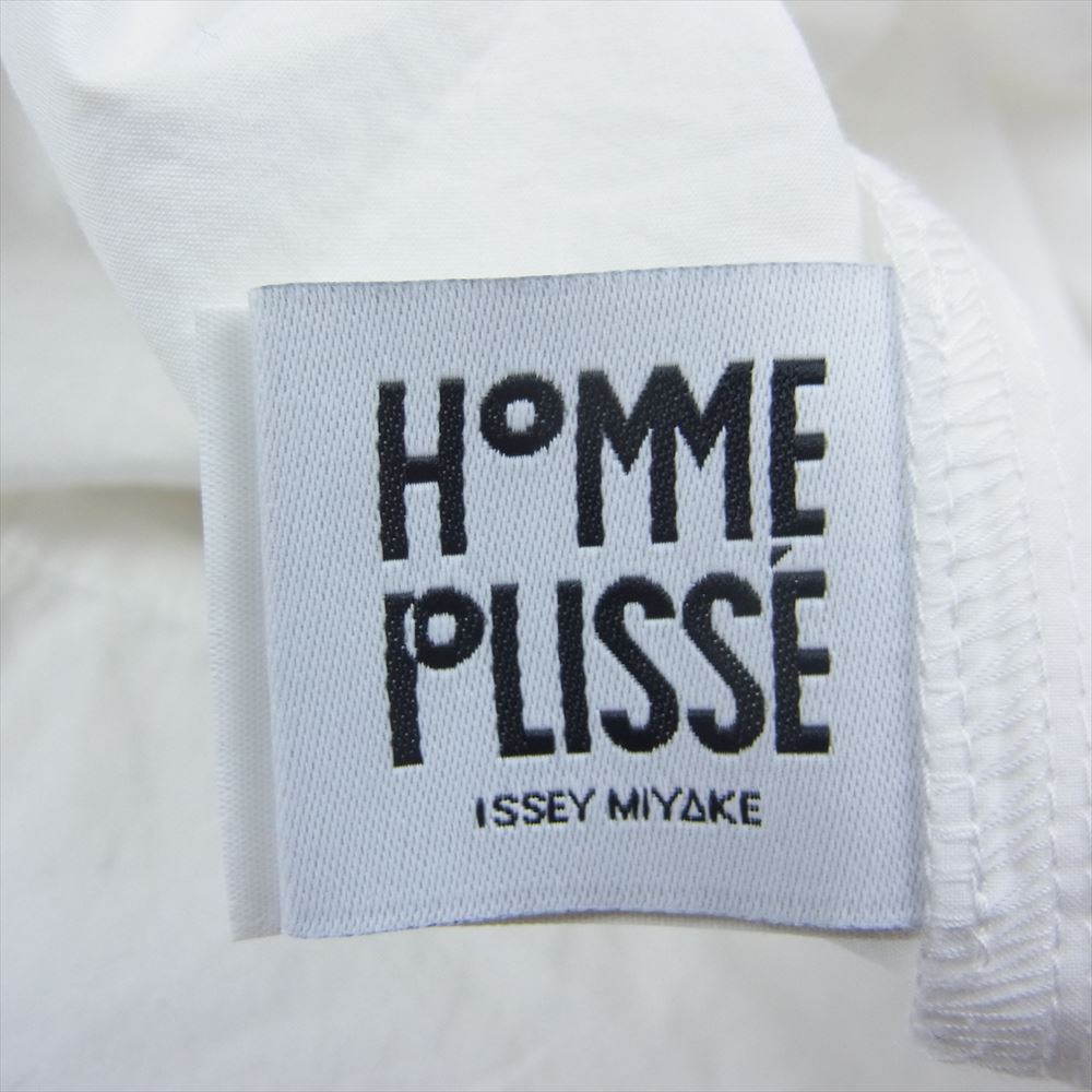 HOMME PLISSE ISSEY MIYAKE オム プリッセ イッセイミヤケ HP33FJ345 STREAMLINE SHIRT ストリーム シャツ ブラウス ホワイト系 3【中古】