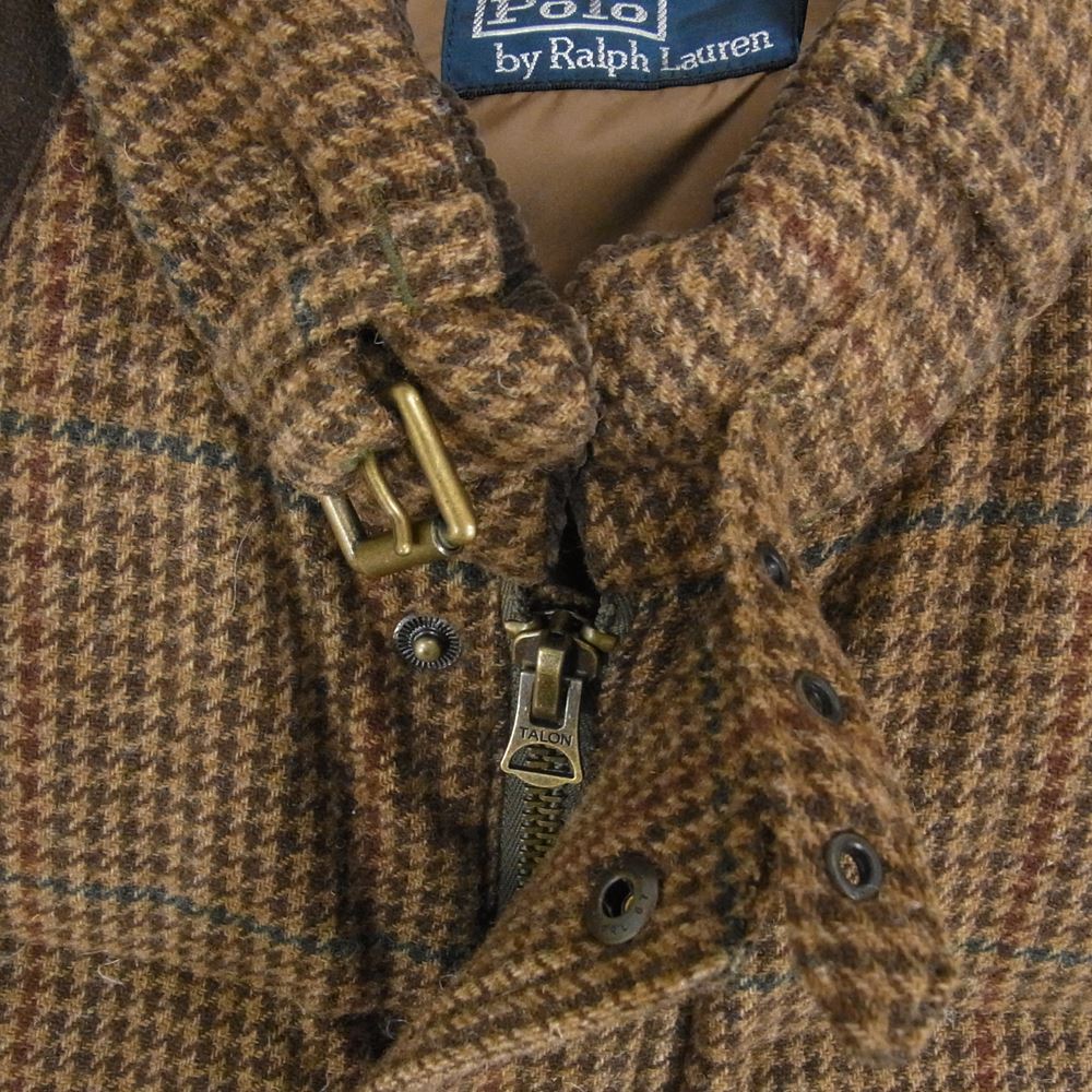 POLO RALPH LAUREN ポロ・ラルフローレン 千鳥格子 スエードレザー