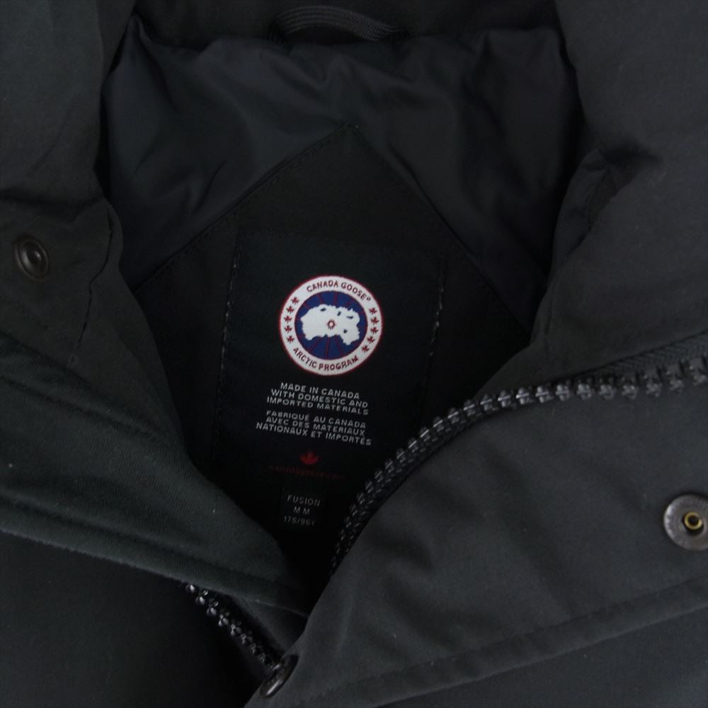 CANADA GOOSE カナダグース 3808MA 国内正規品 サザビーリーグタグ WYNDHAM FUSION PARKA ウィンダム フュージョン フィット ダウン パーカ ジャケット ブラック系 M【中古】