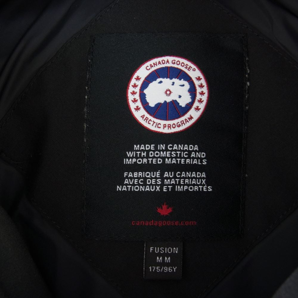 CANADA GOOSE カナダグース 3808MA 国内正規品 サザビーリーグタグ WYNDHAM FUSION PARKA ウィンダム フュージョン フィット ダウン パーカ ジャケット ブラック系 M【中古】
