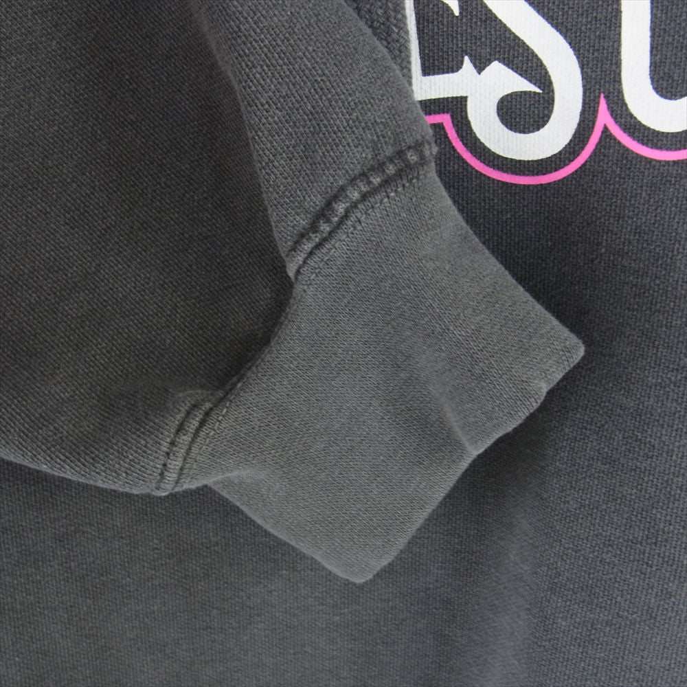 EMOTIONALLY UNAVAILABLE EU-AW23-HD3 プリント プルオーバー パーカー グレー系 L【中古】