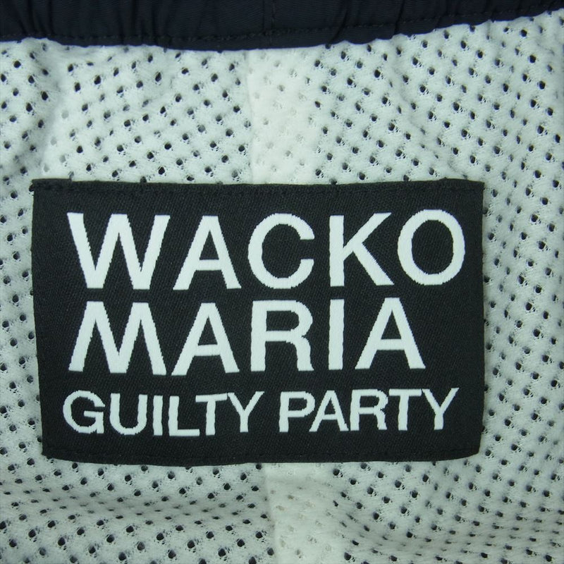 WACKO MARIA ワコマリア 23FW-WMO-TP05 TRACK PANTS ナイロン トラック パンツ 日本製 ブラック系 L【新古品】【未使用】【中古】