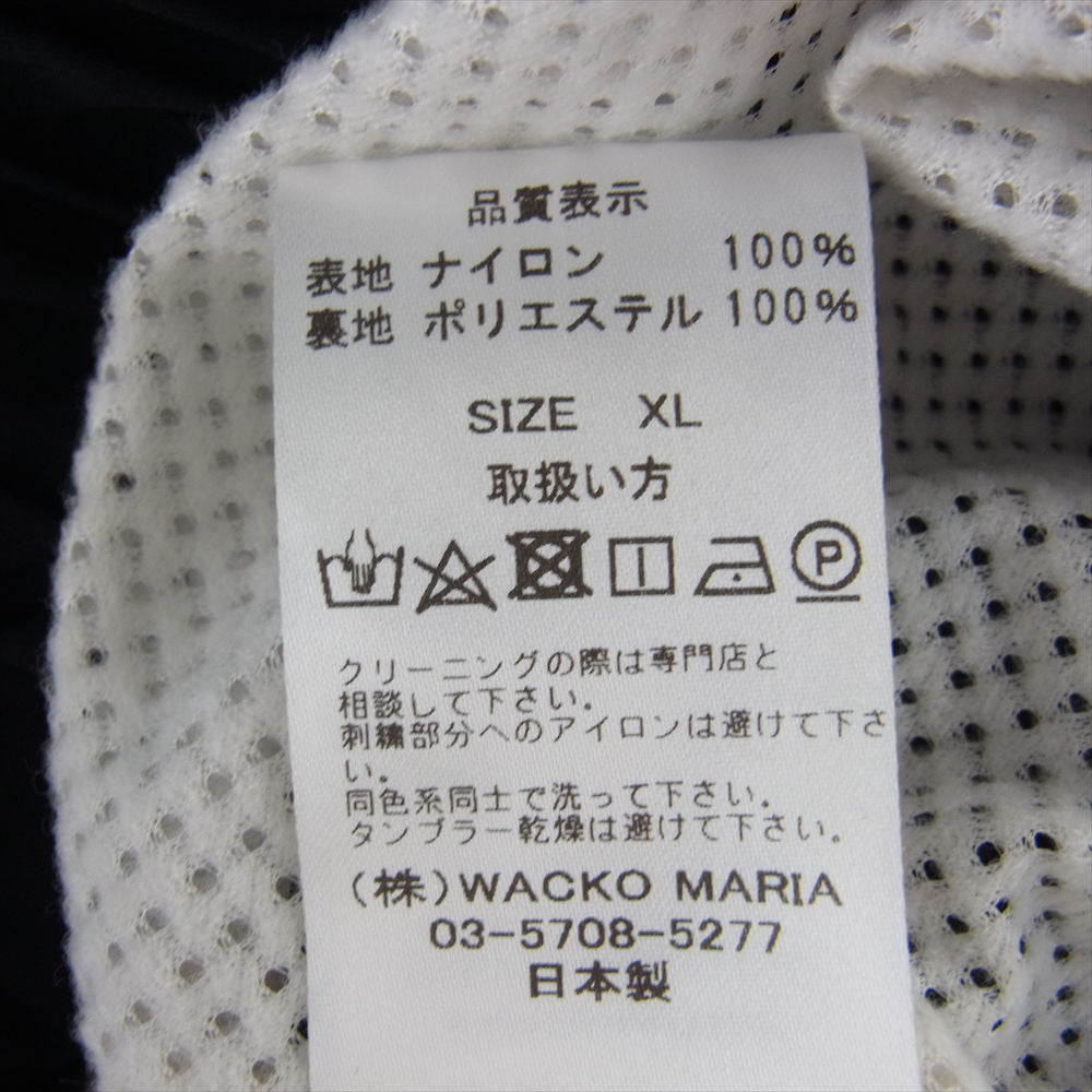 WACKO MARIA ワコマリア 23FW-WMO-TJ05 TRACK JACKET ナイロン トラック ジャケット ブラック系 XL【中古】
