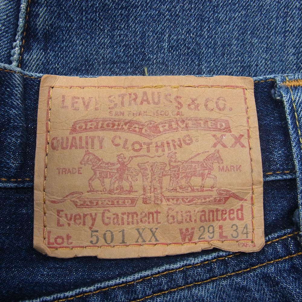 Levi's リーバイス USA製 バレンシア工場 501XX ビッグE ボタン裏555 デニムパンツ インディゴブルー系 29【中古】