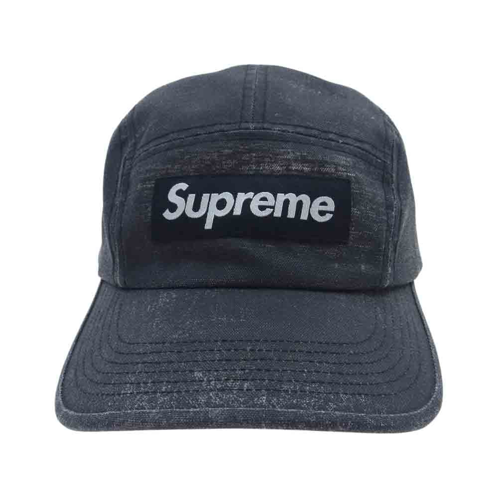 Supreme シュプリーム 22SS Coated Cordura Camp Cap ボックスロゴ コーテッド コーデュラ キャンプキャップ グレー系【中古】