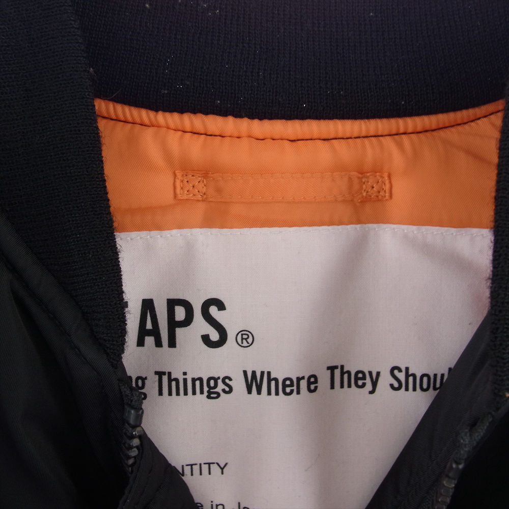 WTAPS ダブルタップス 14AW 142GWDT-JKM04 MA-1 フライト ボンバー ジャケット ブラック系 M【中古】
