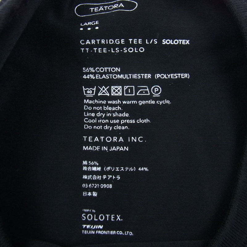 TEATORA テアトラ TT-TEE-LS-SOLO CARTRIDGE TEE L/S SOLOTEX ソロ