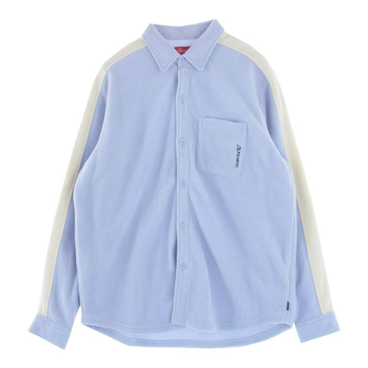 Supreme シュプリーム 21AW Polartec Shirt ポーラテック 長袖 シャツ  ライトブルー系 L【中古】