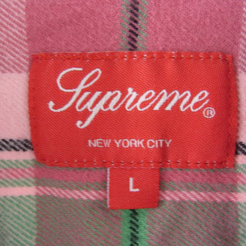 Supreme シュプリーム 22AW Plaid Flannel Shirt プレイド フランネル チェック シャツ マルチカラー系 L【中古】