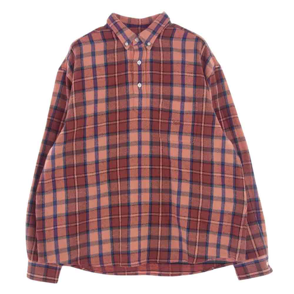 Supreme シュプリーム 23SS Pullover Plaid Flannel Shirt アノラック プルオーバー チェック フランネル シャツ マルチカラー系 M【中古】