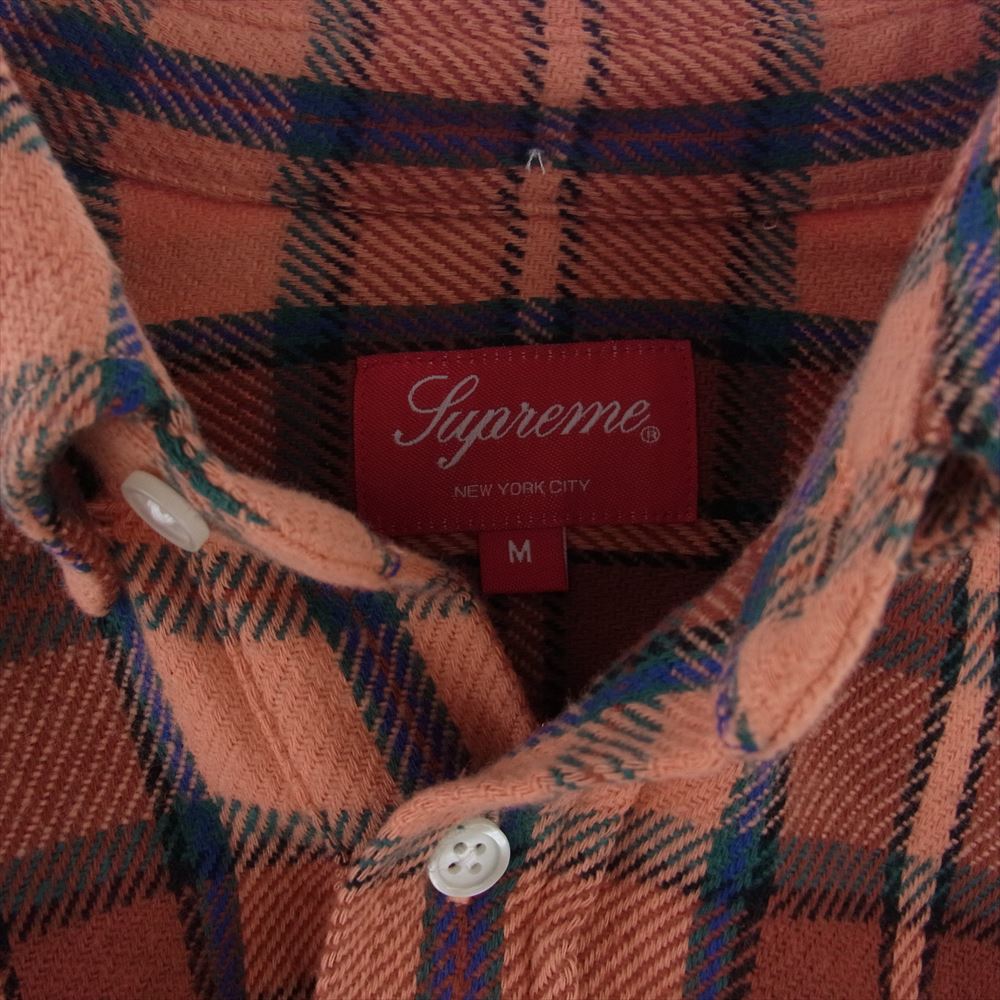Supreme シュプリーム 23SS Pullover Plaid Flannel Shirt アノラック プルオーバー チェック フランネル シャツ マルチカラー系 M【中古】