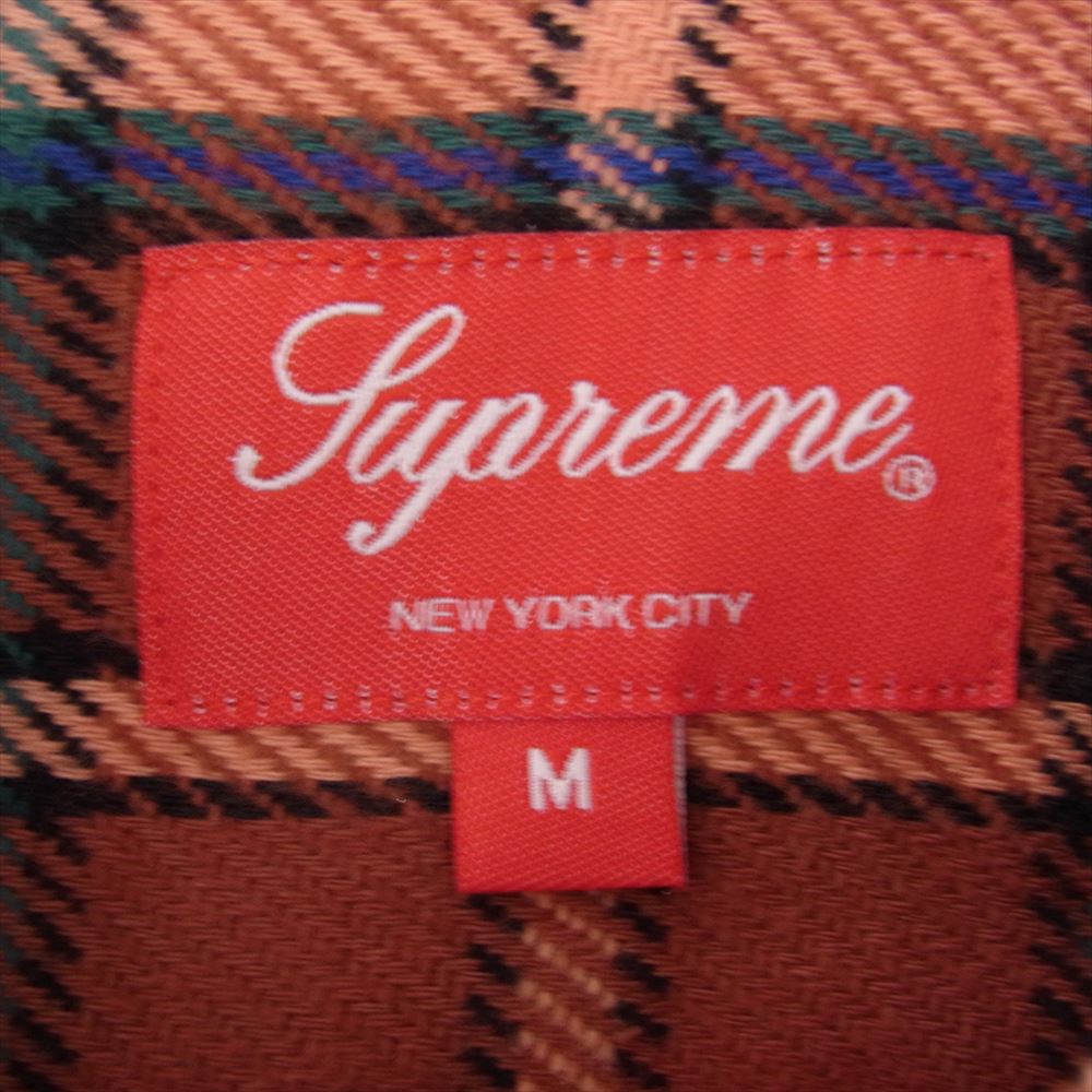 Supreme シュプリーム 23SS Pullover Plaid Flannel Shirt アノラック プルオーバー チェック フランネル シャツ マルチカラー系 M【中古】