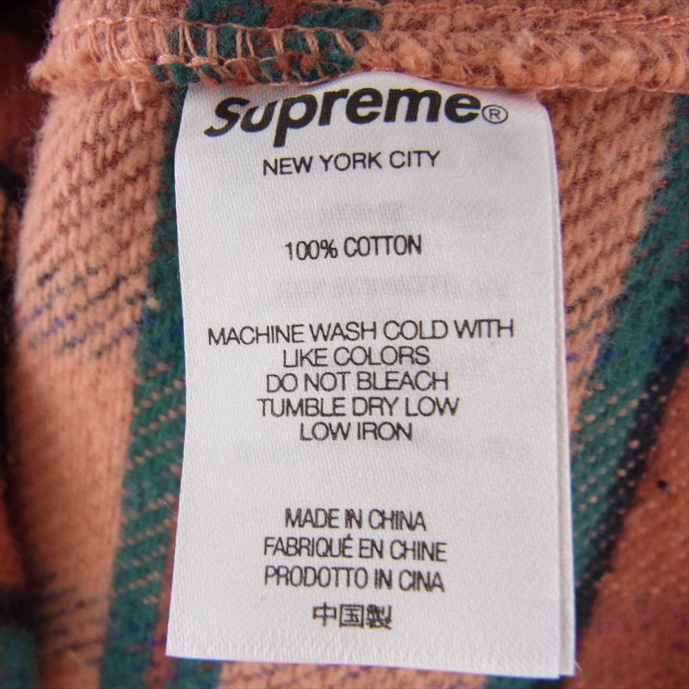 Supreme シュプリーム 23SS Pullover Plaid Flannel Shirt アノラック プルオーバー チェック フランネル シャツ マルチカラー系 M【中古】