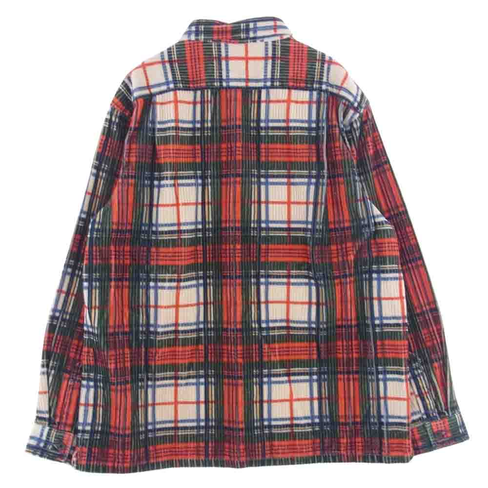 Supreme シュプリーム 22SS Corduroy Plaid Shirt コーデュロイ プレイド チェック 長袖 シャツ マルチカラー系 L【美品】【中古】