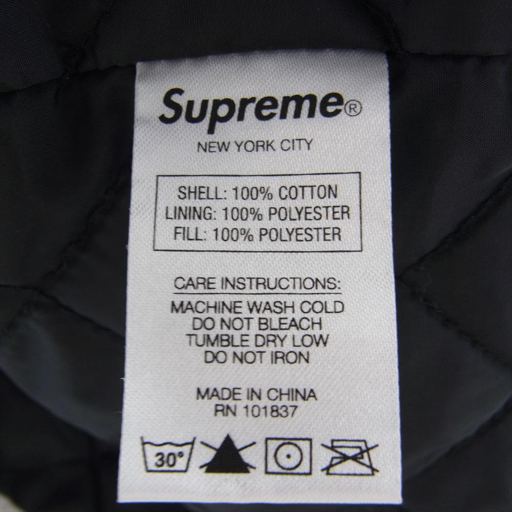 Supreme シュプリーム 19AW Quilted Hooded Plaid Shirt キルティング フーデッド プレイド チェック シャツ パーカー ライトブルー系 M【中古】