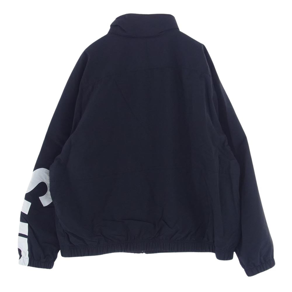 Supreme シュプリーム 21SS Spellout Track Jacket スペルアウト アームロゴ フルジップ トラックジャケット ブラック系 L【中古】